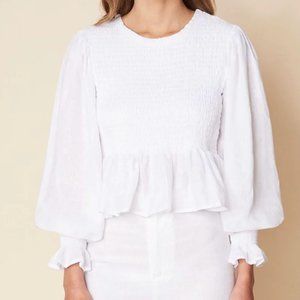 Faithfull the brand - Savita Top in Plain White